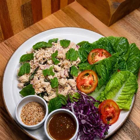 Larb Lao Gai - Laos-inspired Chicken Herb Salad