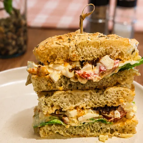 Focaccia Shrimp Egg Mayo